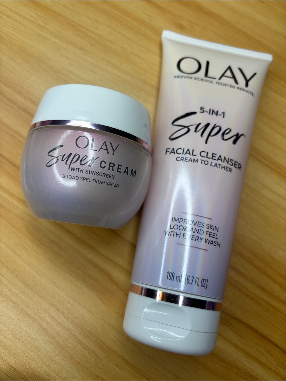 Olay super cream and cleanser NEW